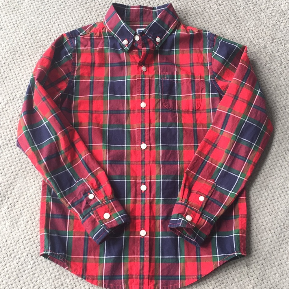 Janie&Jack holiday plaid dress shirt